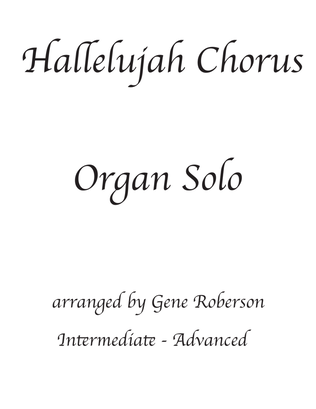 Hallelujah Chorus Organ in D Intermediate