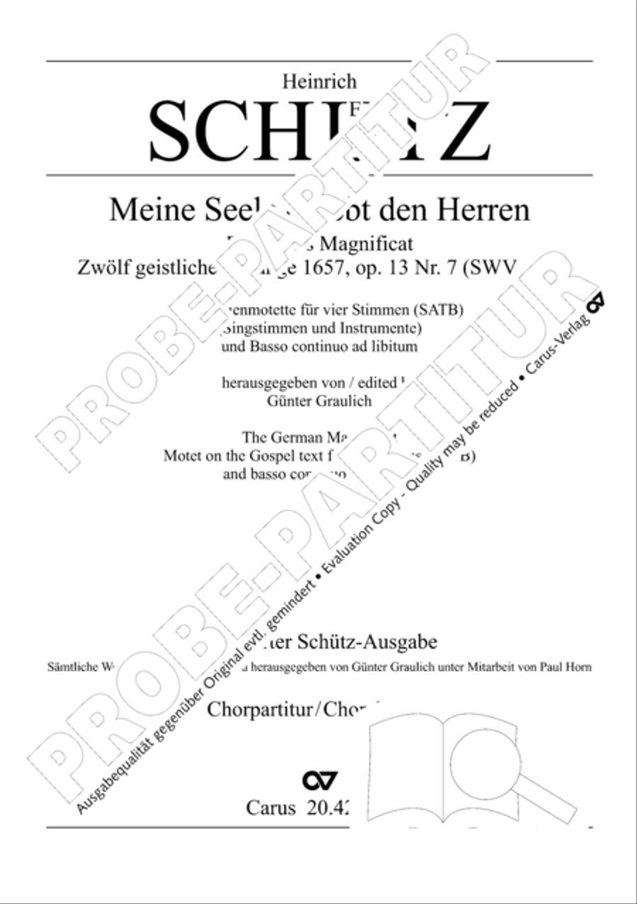 Magnificat (Meine Seele erhebt den Herrn); Ehre sei dem Vater Choir scores gallery preview page 2