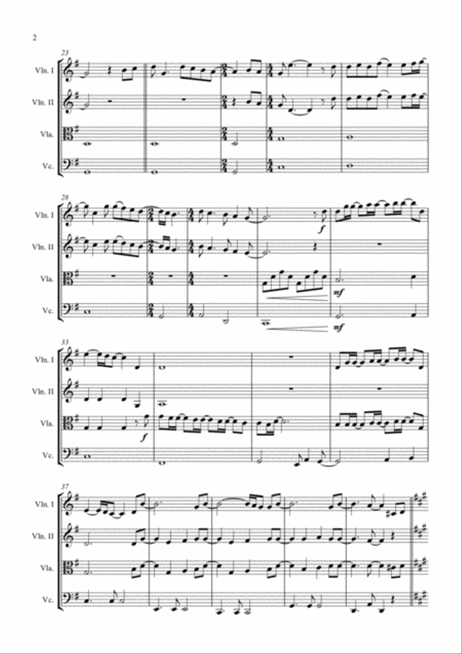 From This Moment On String Quartet scores gallery preview page 2