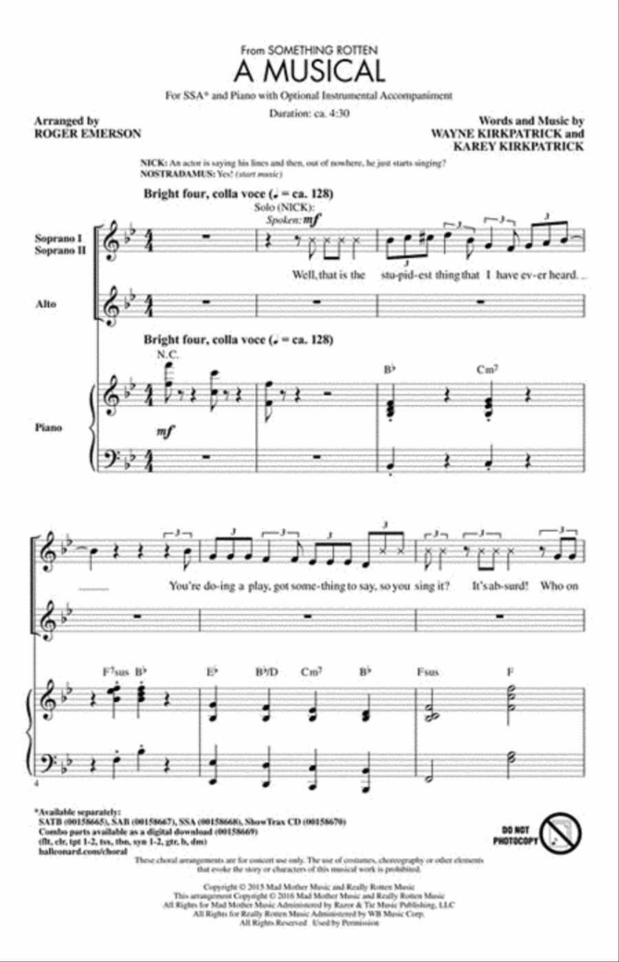 A Musical SSA scores gallery preview page 2