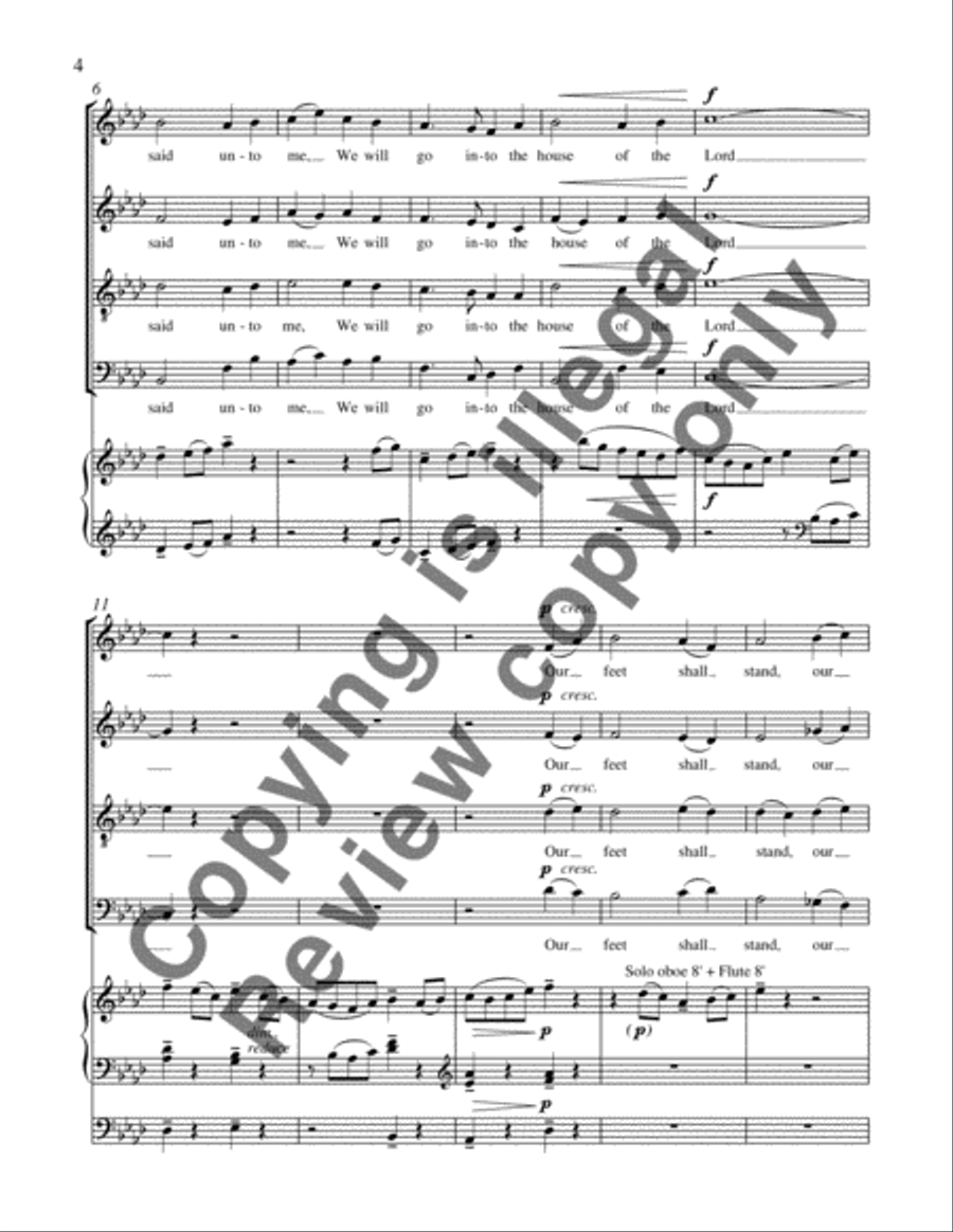 Praises of Jerusalem Praises of Jerusalem 4-Part scores gallery preview page 10