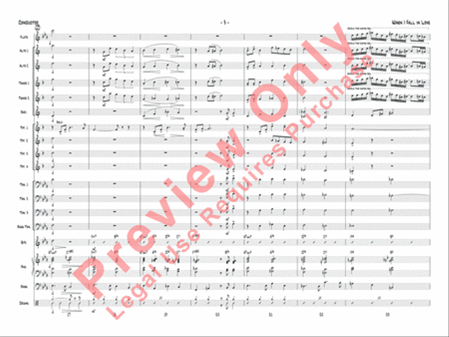 When I Fall in Love Jazz Ensemble scores gallery preview page 6