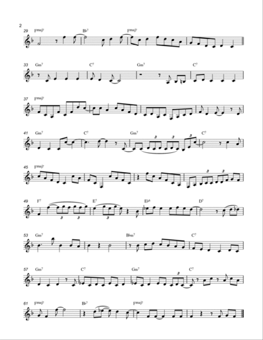 Sweet Sue Clarinet Solo scores gallery preview page 2