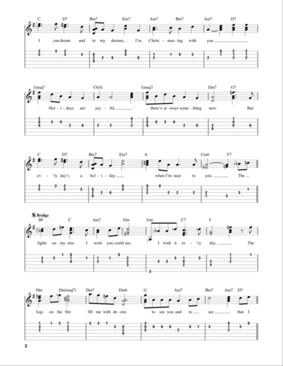 Darling, Merry Christmas Acoustic Guitar scores gallery preview page 2