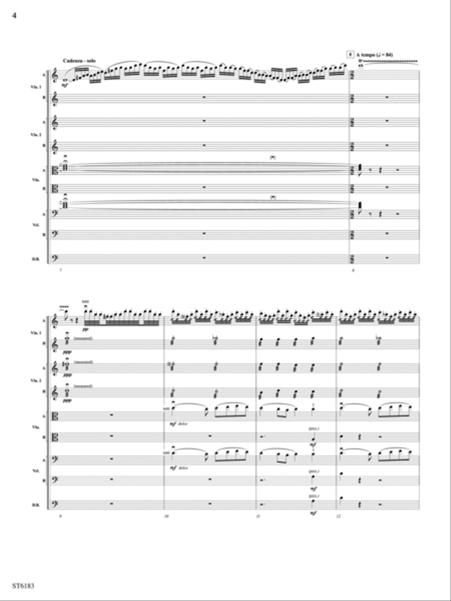Russian Easter Overture: Score String Orchestra scores gallery preview page 4