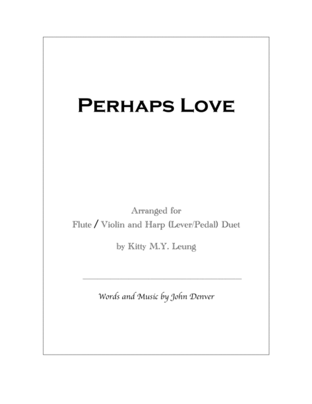 Perhaps Love image number null