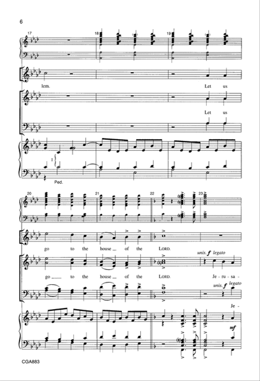 I Was Glad Choir scores gallery preview page 6