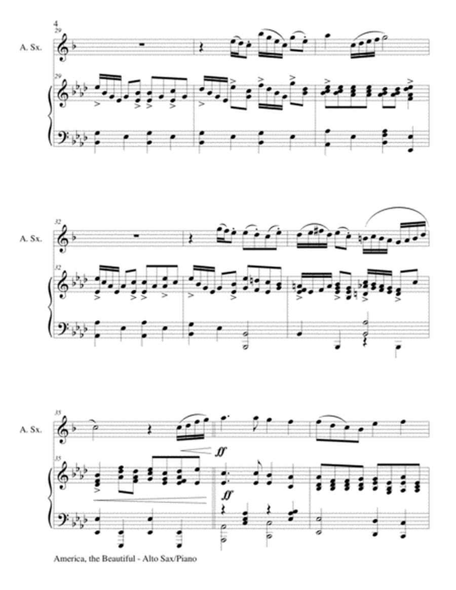 CELEBRATE AMERICA (A suite of 3 great patriotic songs for Alto Sax & Piano with Score/Parts) image number null