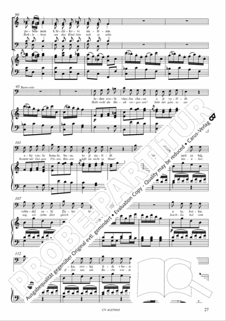 Missa pastoralis bohemica 4-Part scores gallery preview page 28