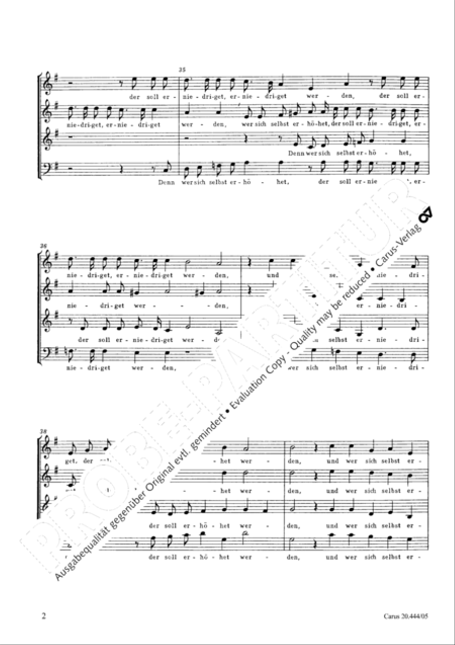 Es gingen zweene Menschen 4-Part scores gallery preview page 3