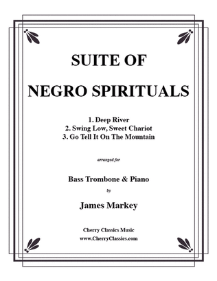 Book cover for Three Negro Spirituals for Bass Trombone & Piano