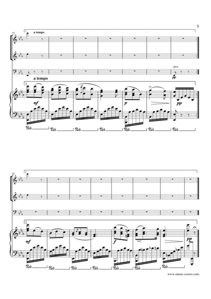 Marble Halls, from "The Bohemian Girl" - Flute, Clarinet, Cello and Piano image number null