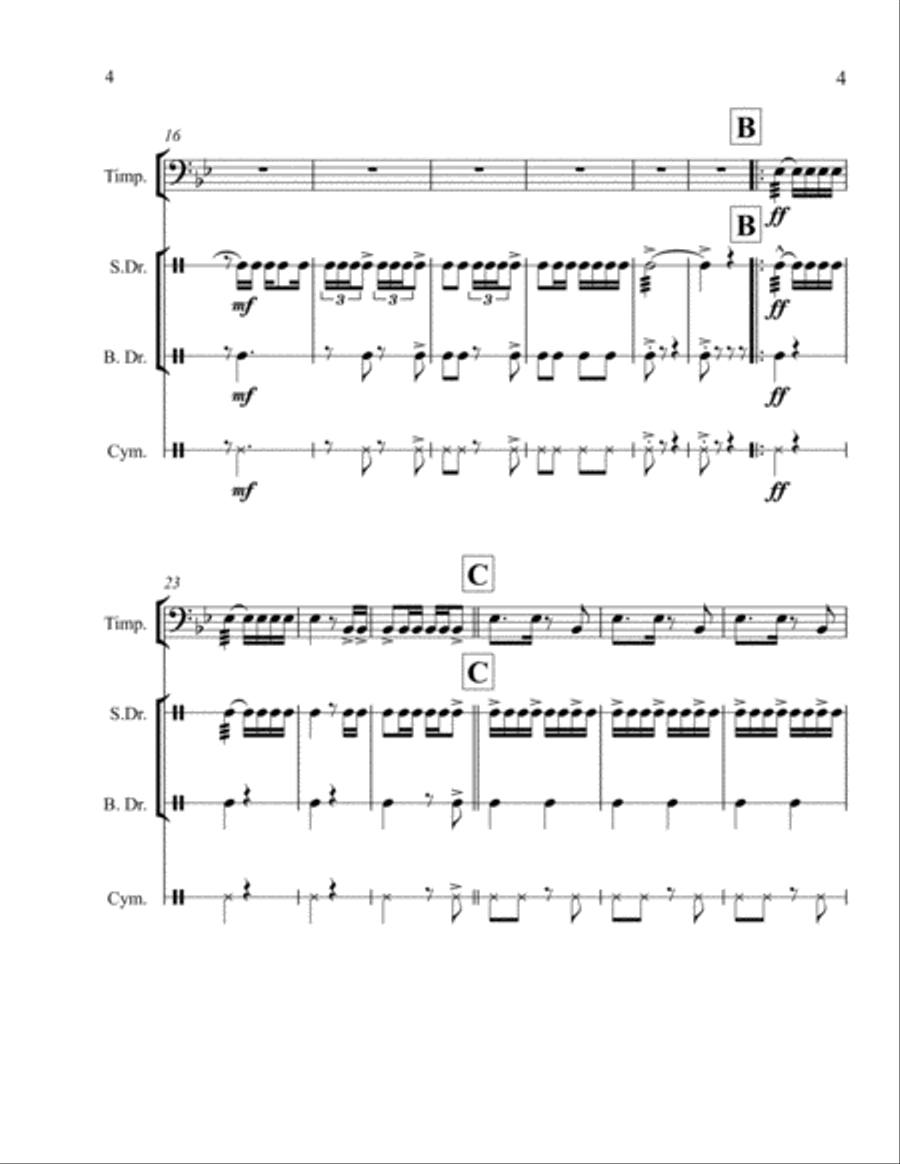 Magna Percussion Ensemble scores gallery preview page 4