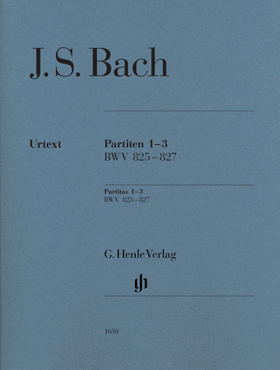 J.S. Bach: Partitas 1-3 BWV 825-827