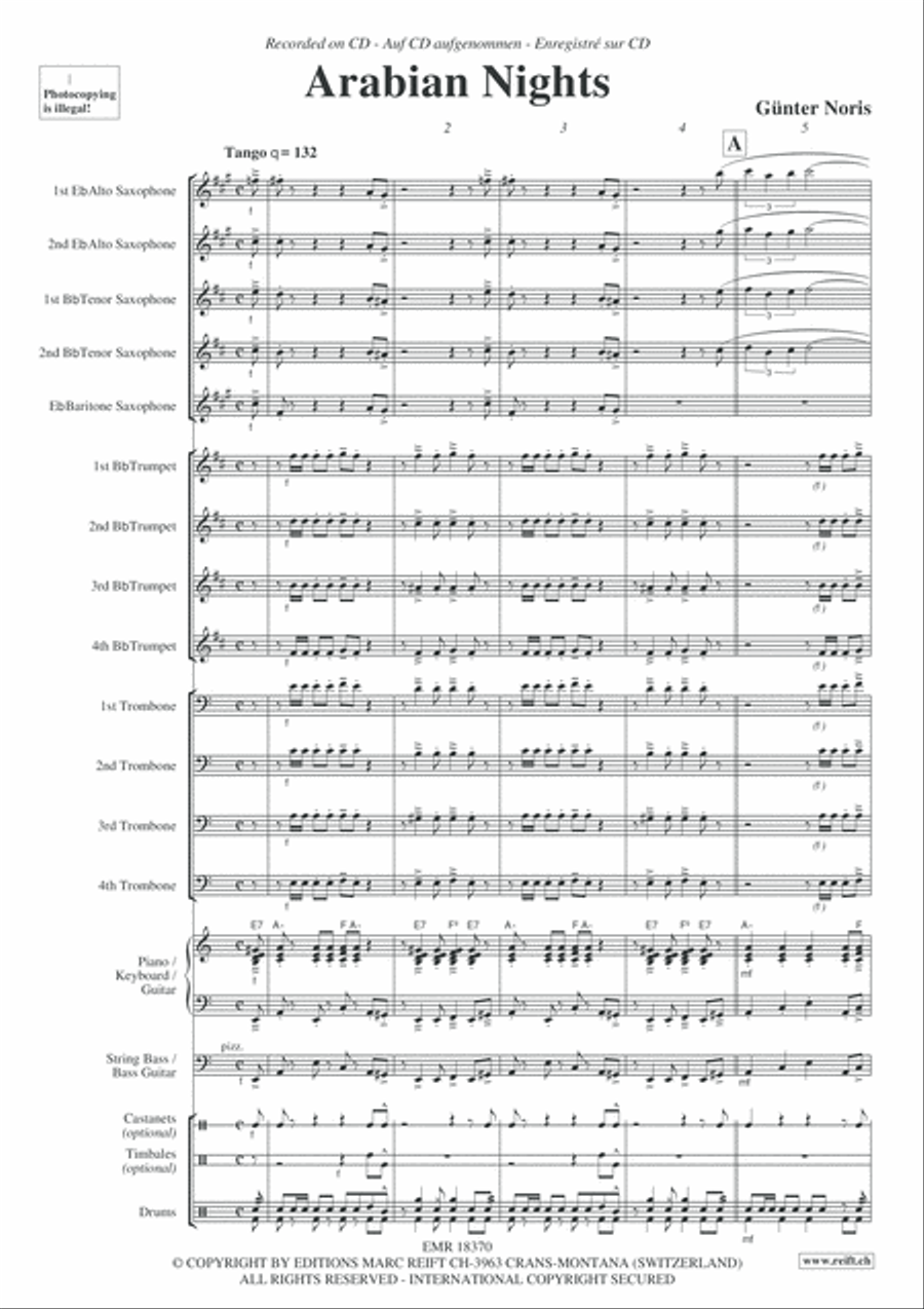 Arabian Nights Big Band scores gallery preview page 4