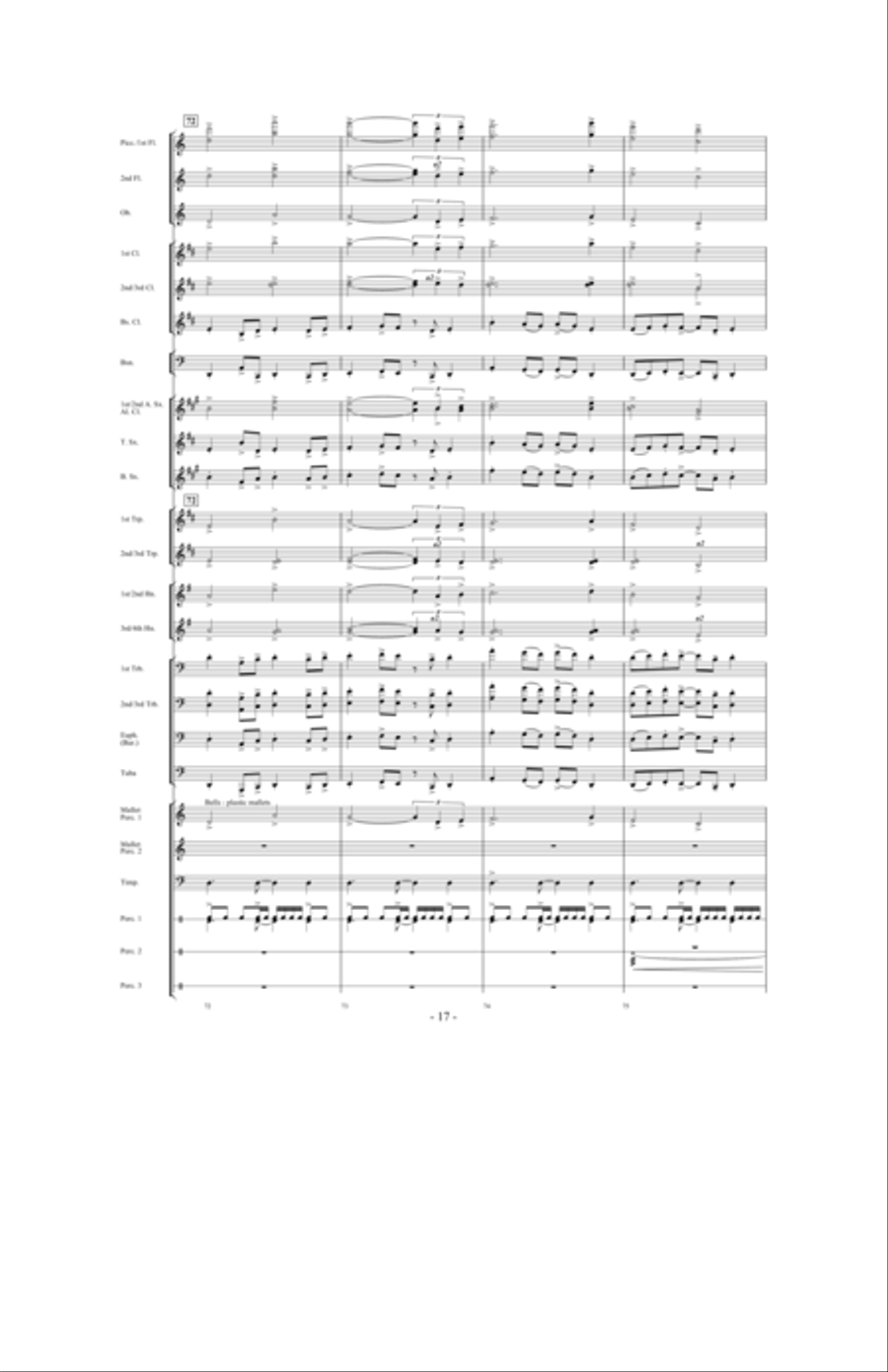 In Pursuit of Troy Concert Band scores gallery preview page 15