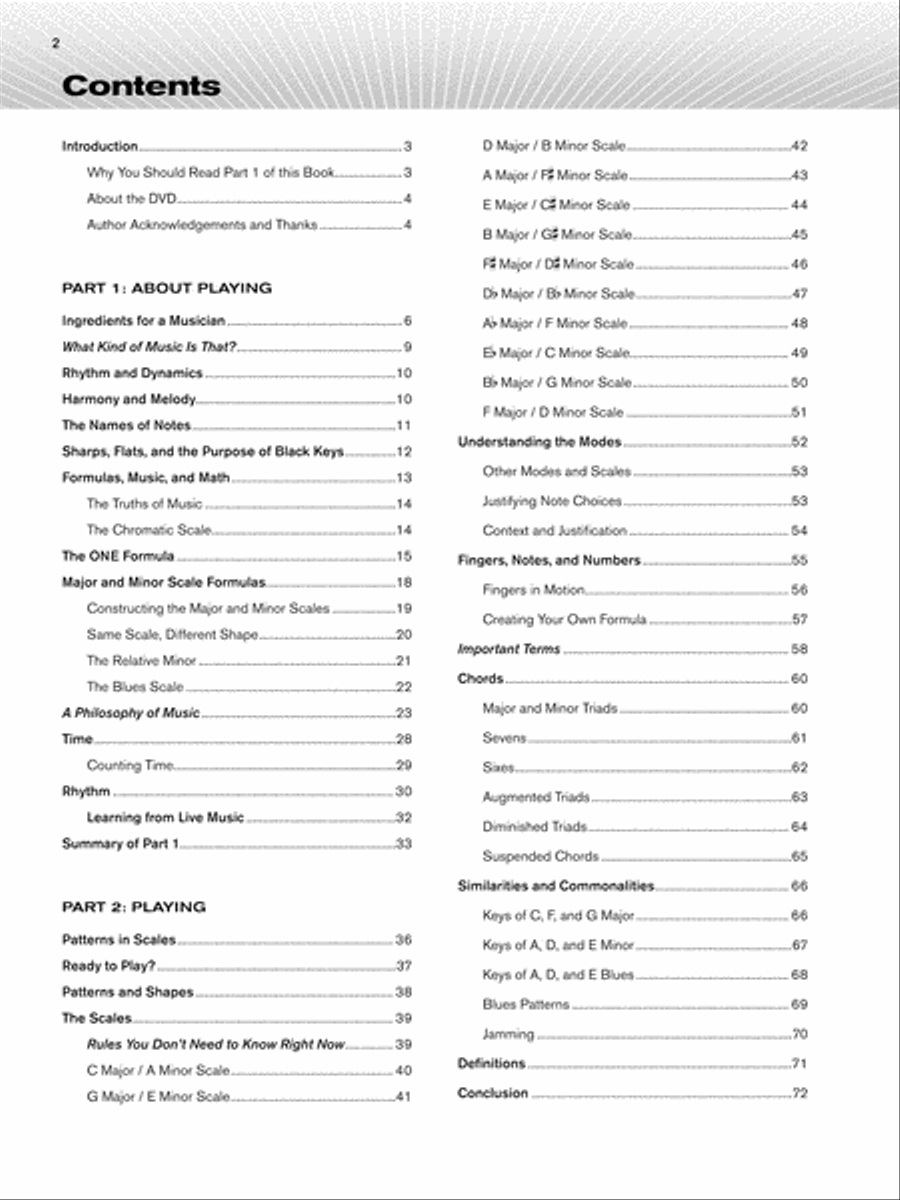The Key of One Piano Method scores gallery preview page 2