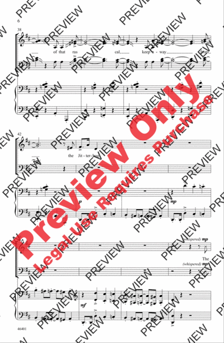 Jitterbug 4-Part scores gallery preview page 6