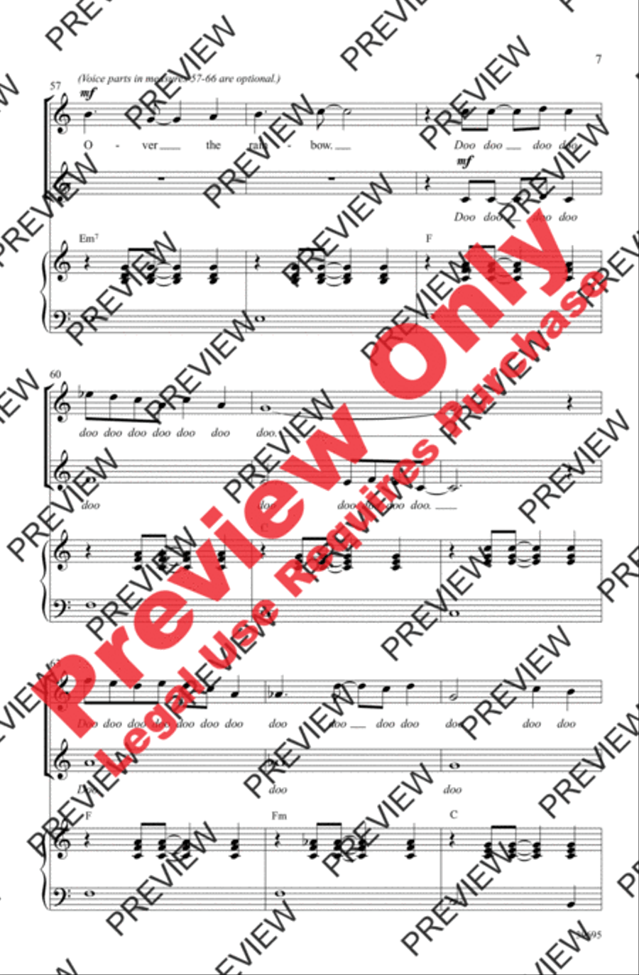 Over the Rainbow 2-Part scores gallery preview page 7