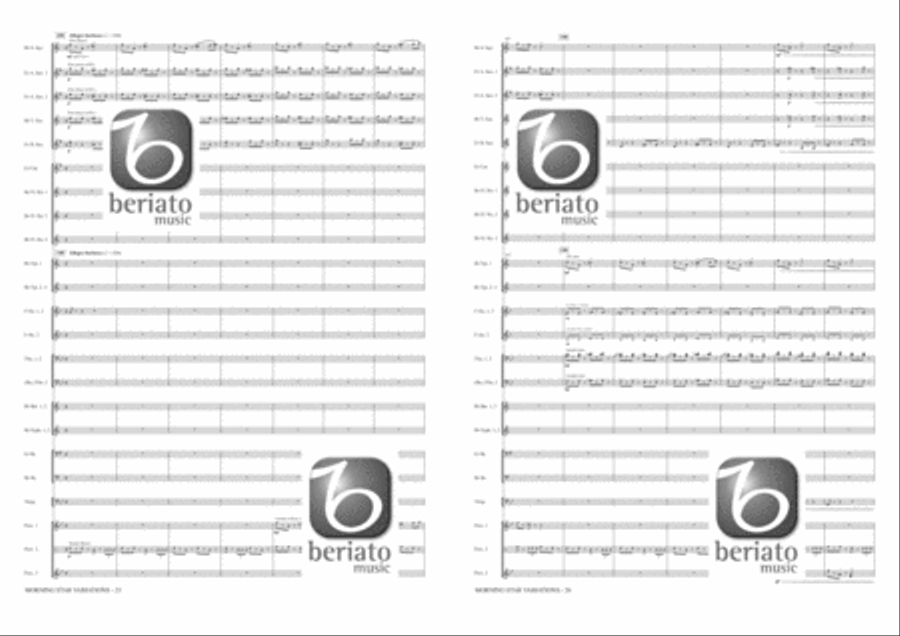 Morning Star Variations Morning Star Variations Fanfare Band scores gallery preview page 14