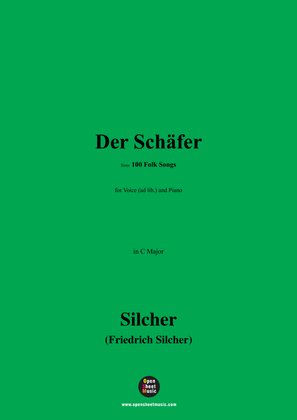 Silcher-Der Schäfer,for Voice(ad lib.) and Piano