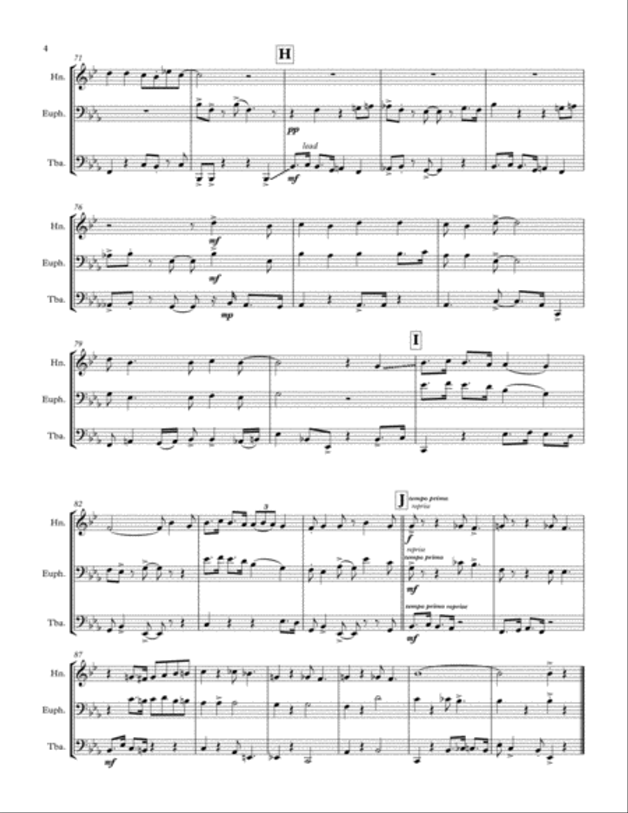 Let's Do It (Let's Fall in Love)/Lulu's Back in Town Medley Small Ensemble scores gallery preview page 4