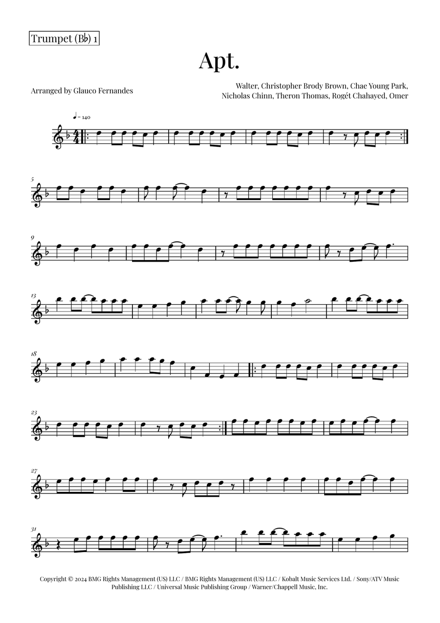 Apt. Trumpet Duet scores gallery preview page 3