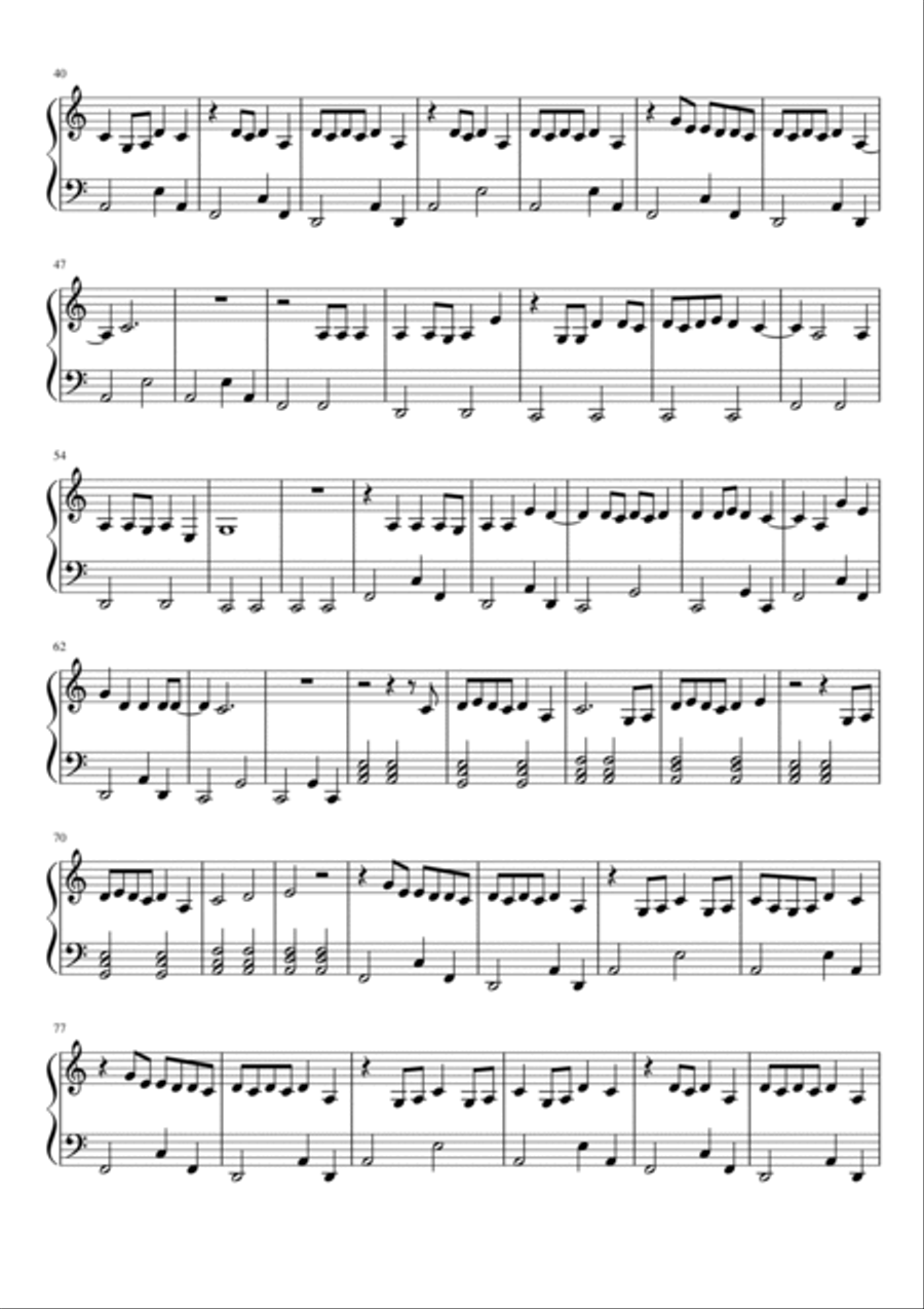 Daylight Daylight Easy Piano scores gallery preview page 2