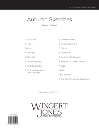 Autumn Sketches - Full Score