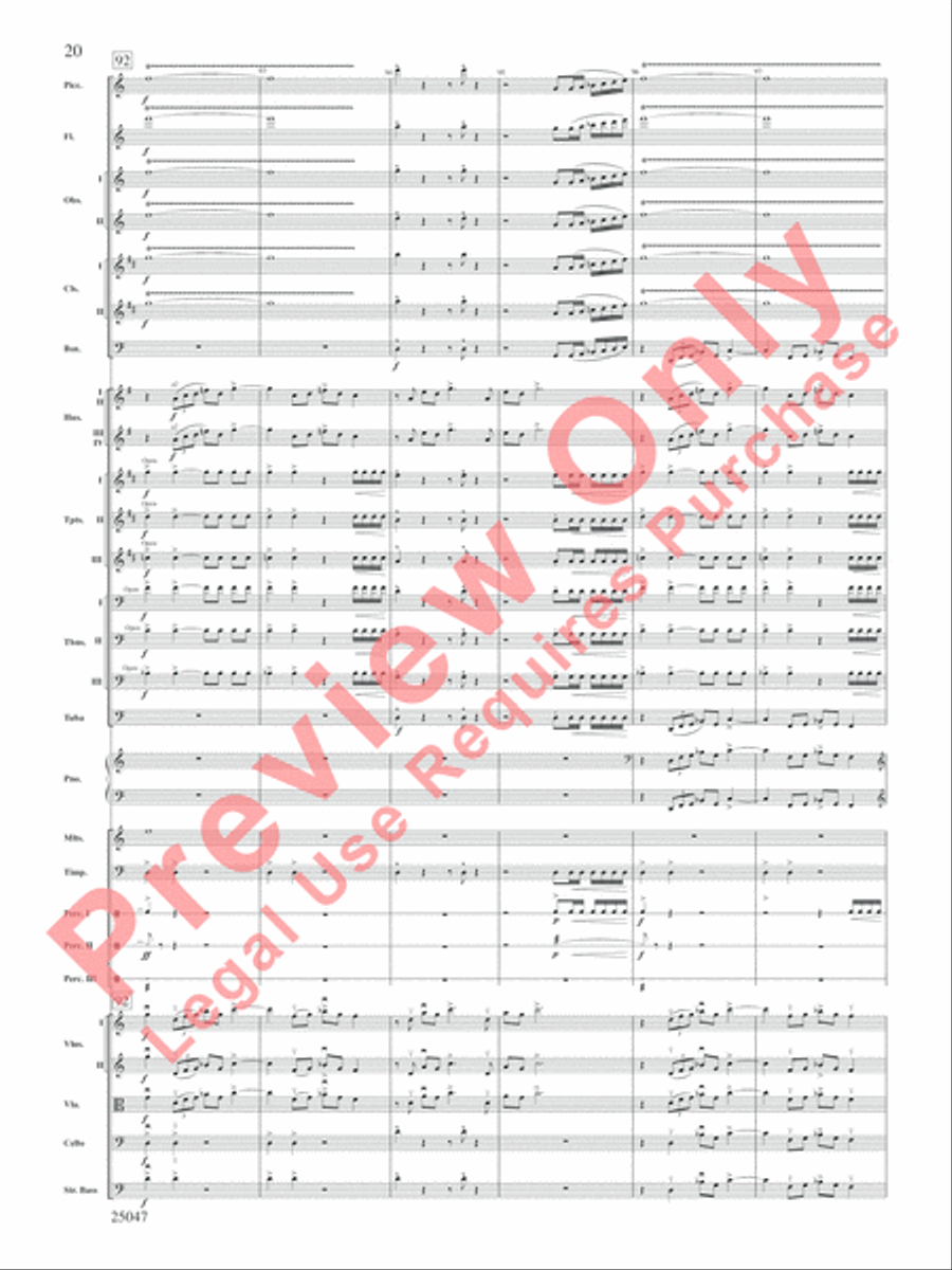 The Winds of Poseidon Full Orchestra scores gallery preview page 21