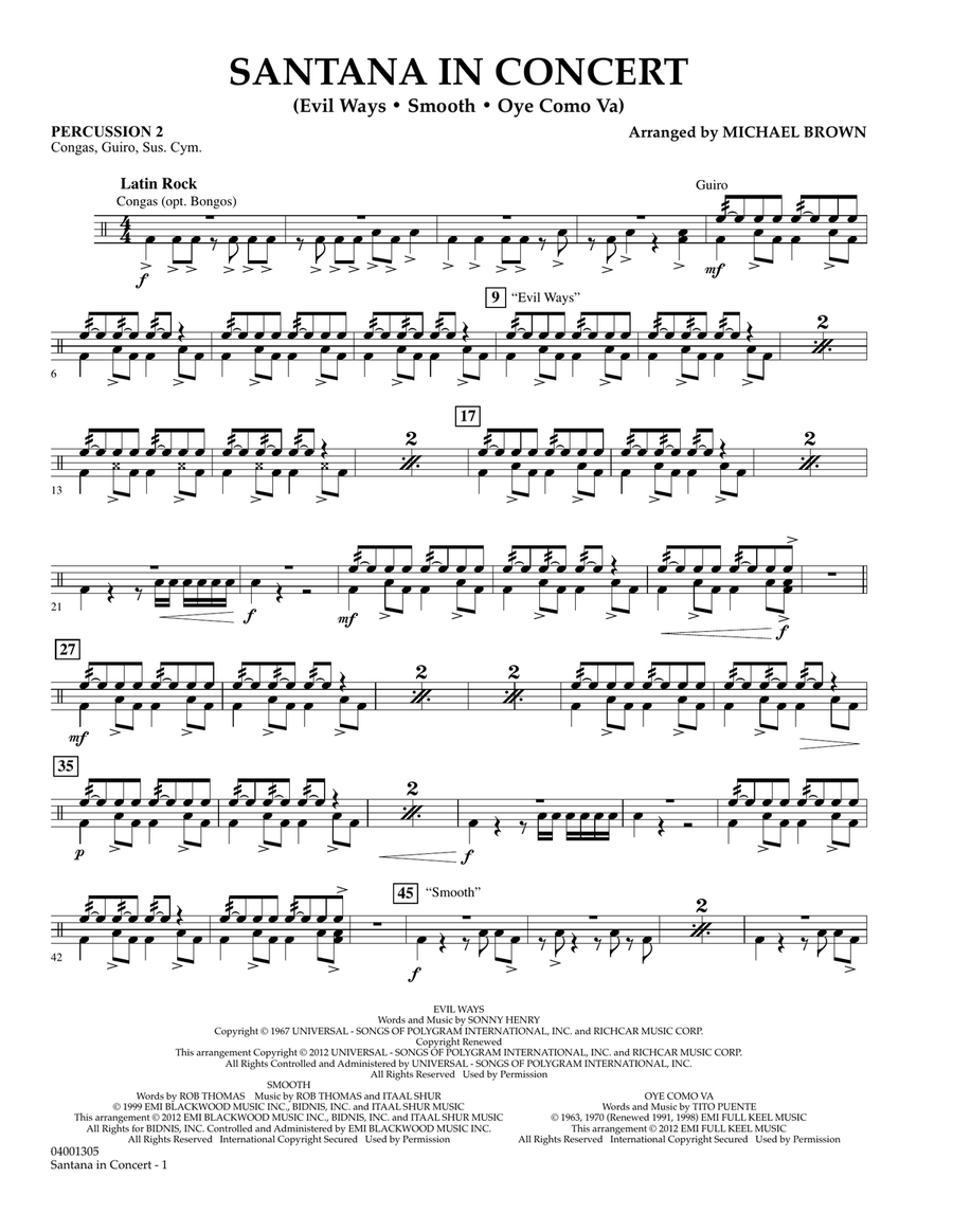Santana In Concert - Percussion 2