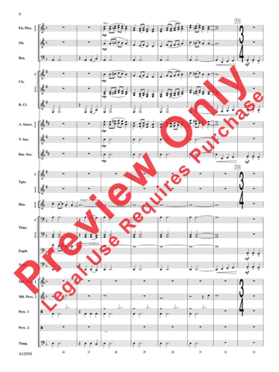 Gaudete Concert Band scores gallery preview page 7