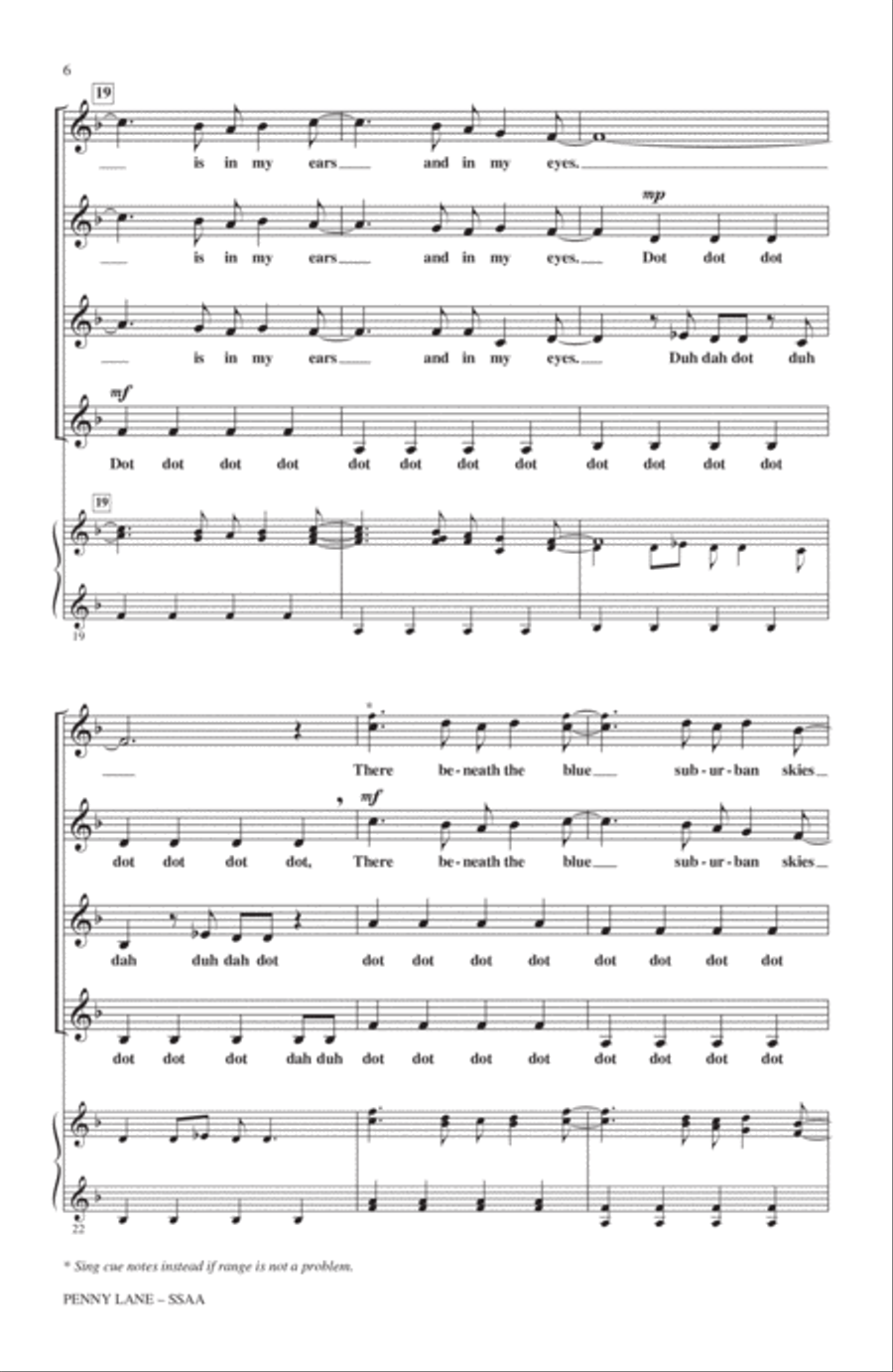 Penny Lane SSA scores gallery preview page 5