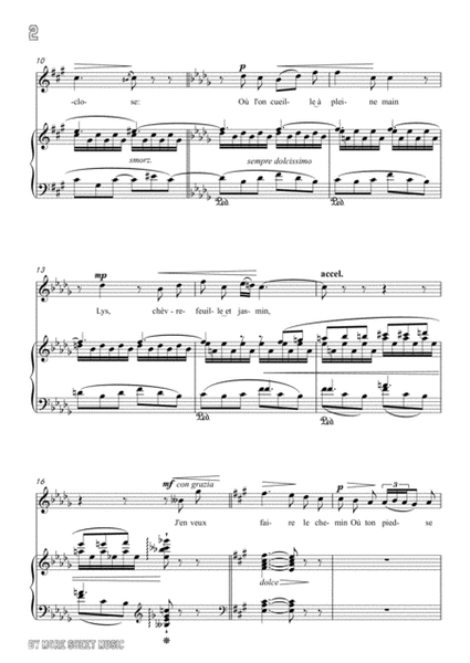 Liszt-S'il est un charmant gazon in A Major,for Voice and Piano image number null