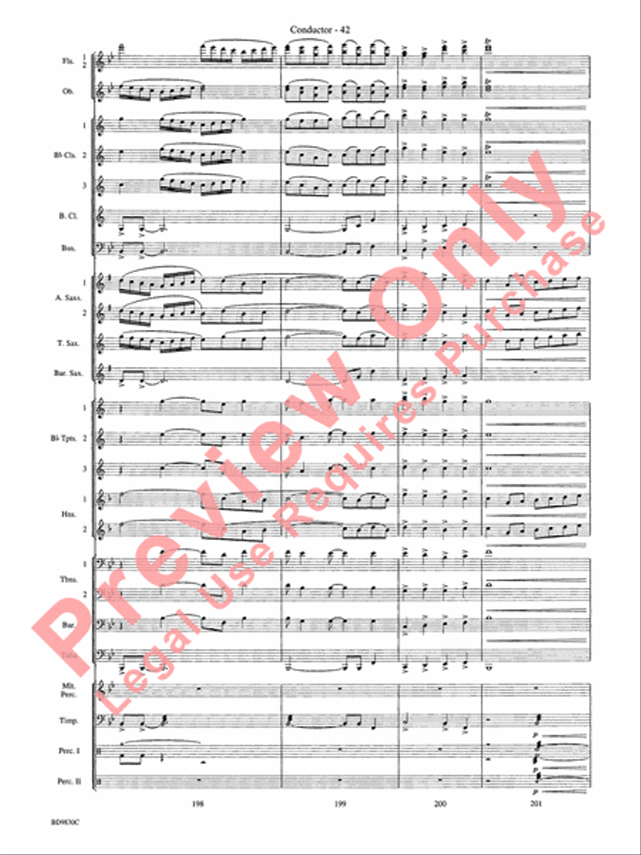 The Spirit of Orpheus (A Sinfonian Celebration) Concert Band scores gallery preview page 45