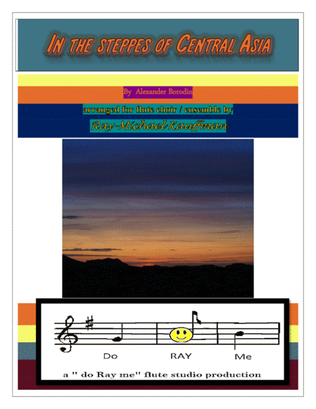 Book cover for In the Steppes of Central Asia for flute choir / ensemble