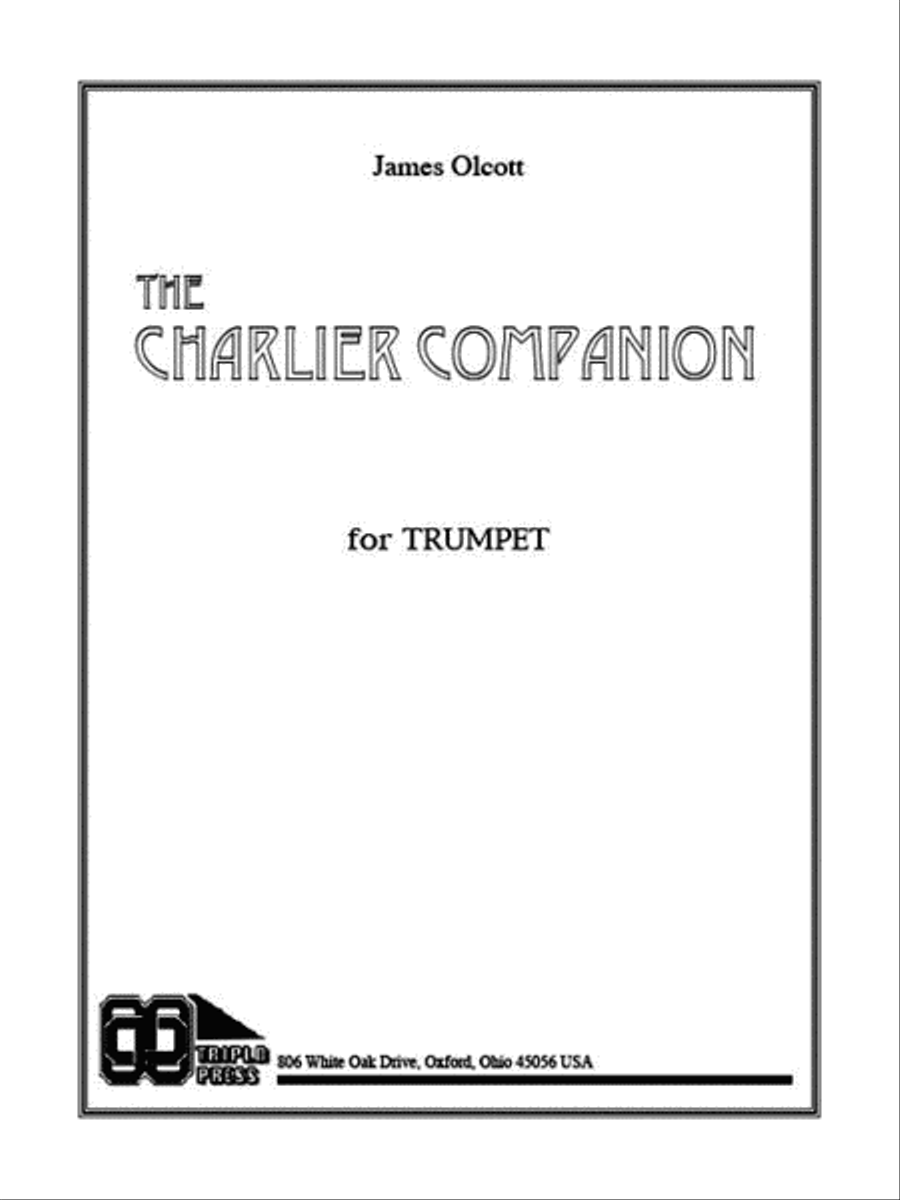 The Charlier Companion by James Olcott Trumpet Sheet Music