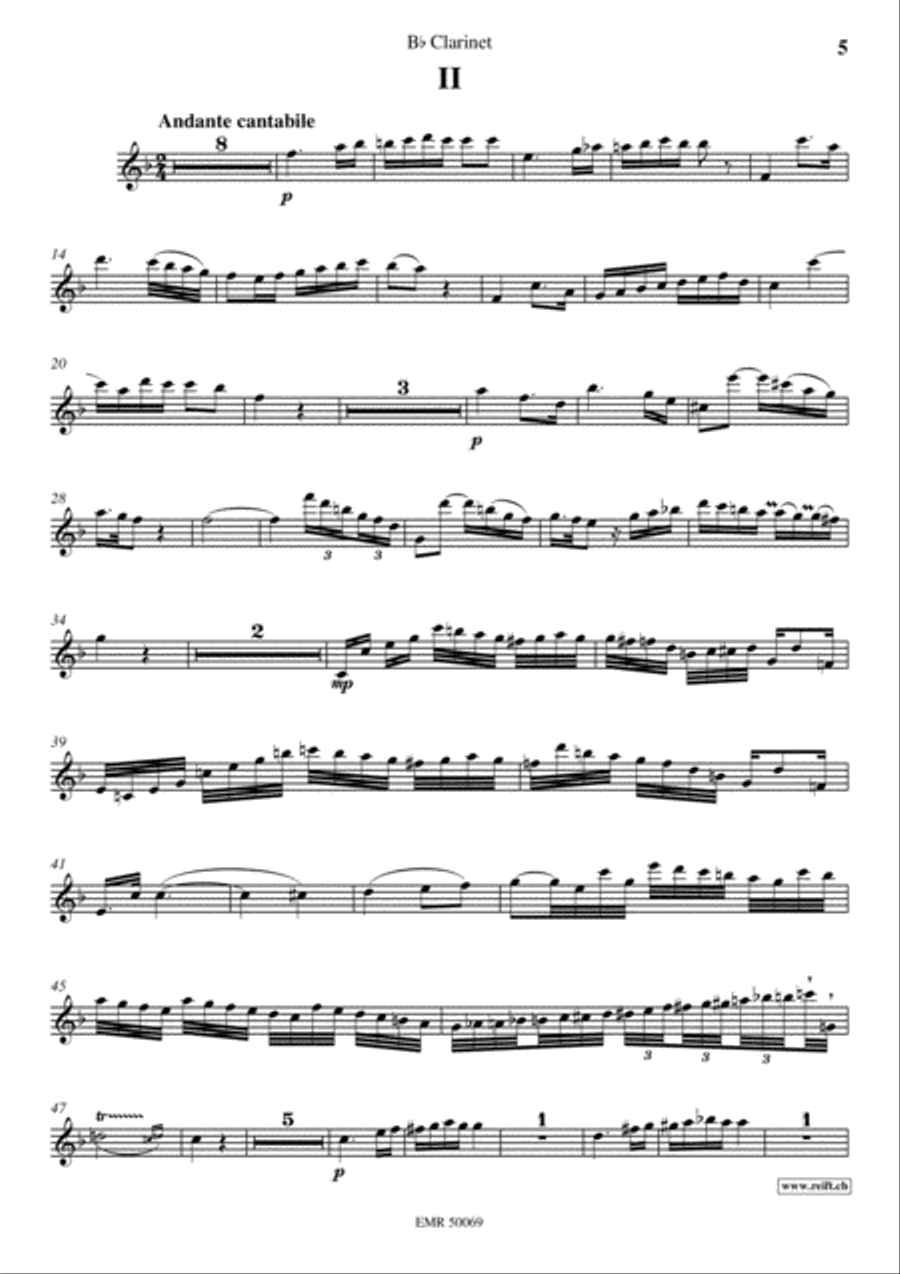 Grand Concerto Clarinet Solo scores gallery preview page 6