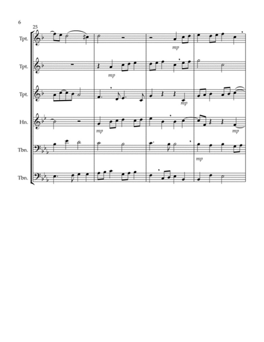 Sing Joyfully (Eb) (Brass Sextet) (3 Trp, 1 Hrn, 2 Trb)