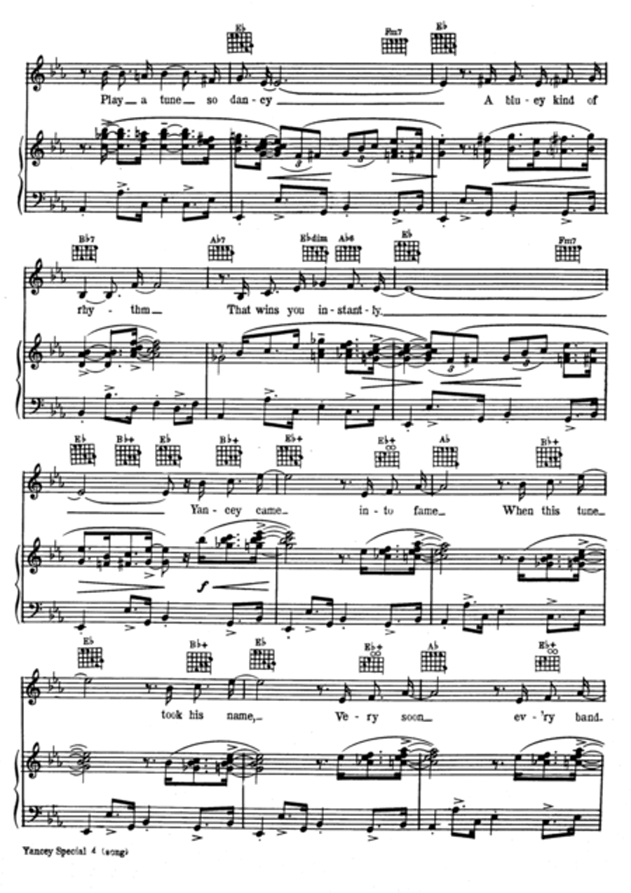 Yancey Special Yancey Special Voice scores gallery preview page 3