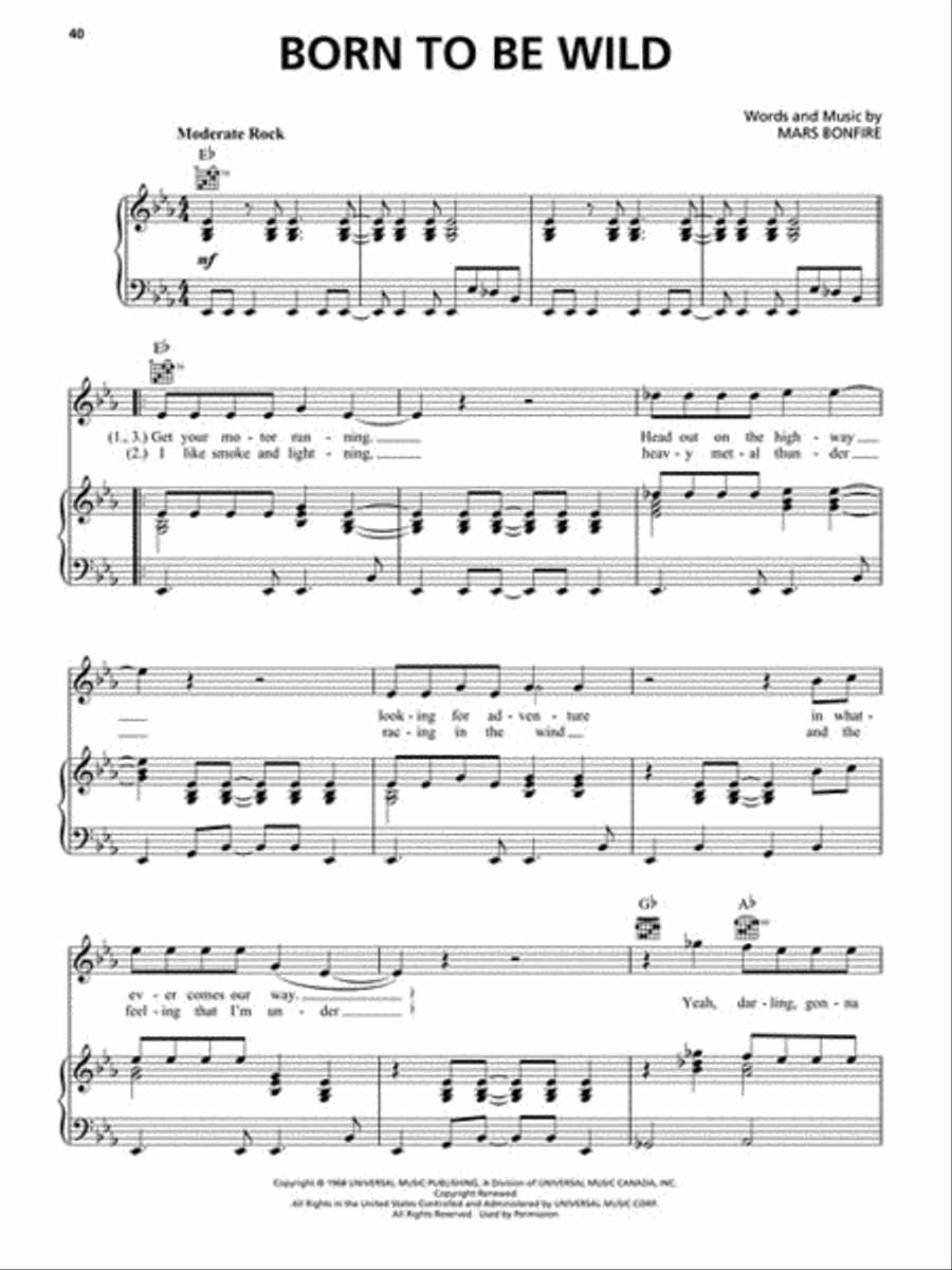 Songs of the 1960s Piano, Vocal, Guitar scores gallery preview page 3