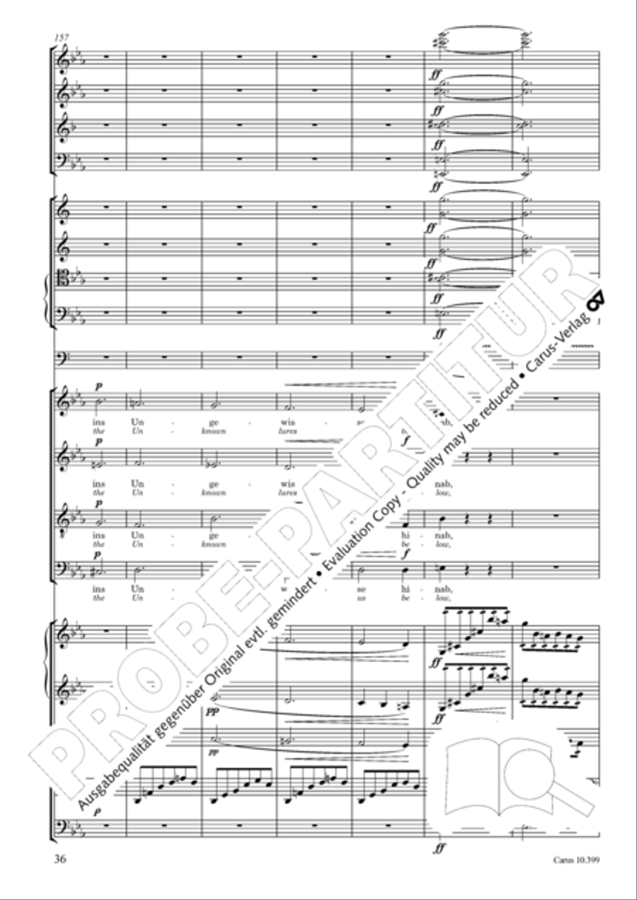 Schicksalslied, Op. 54 4-Part scores gallery preview page 37