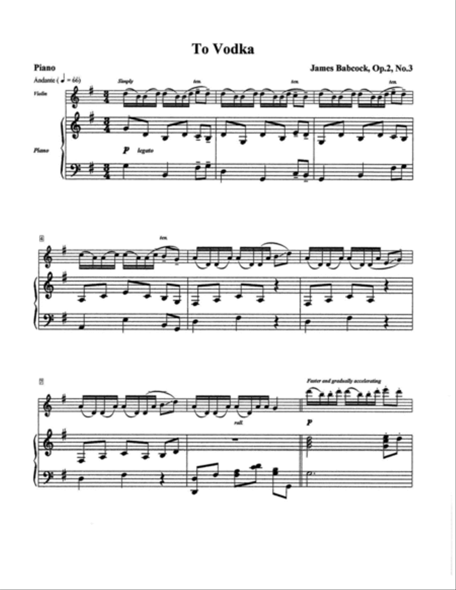 TO VODKA Violin Solo scores gallery preview page 2