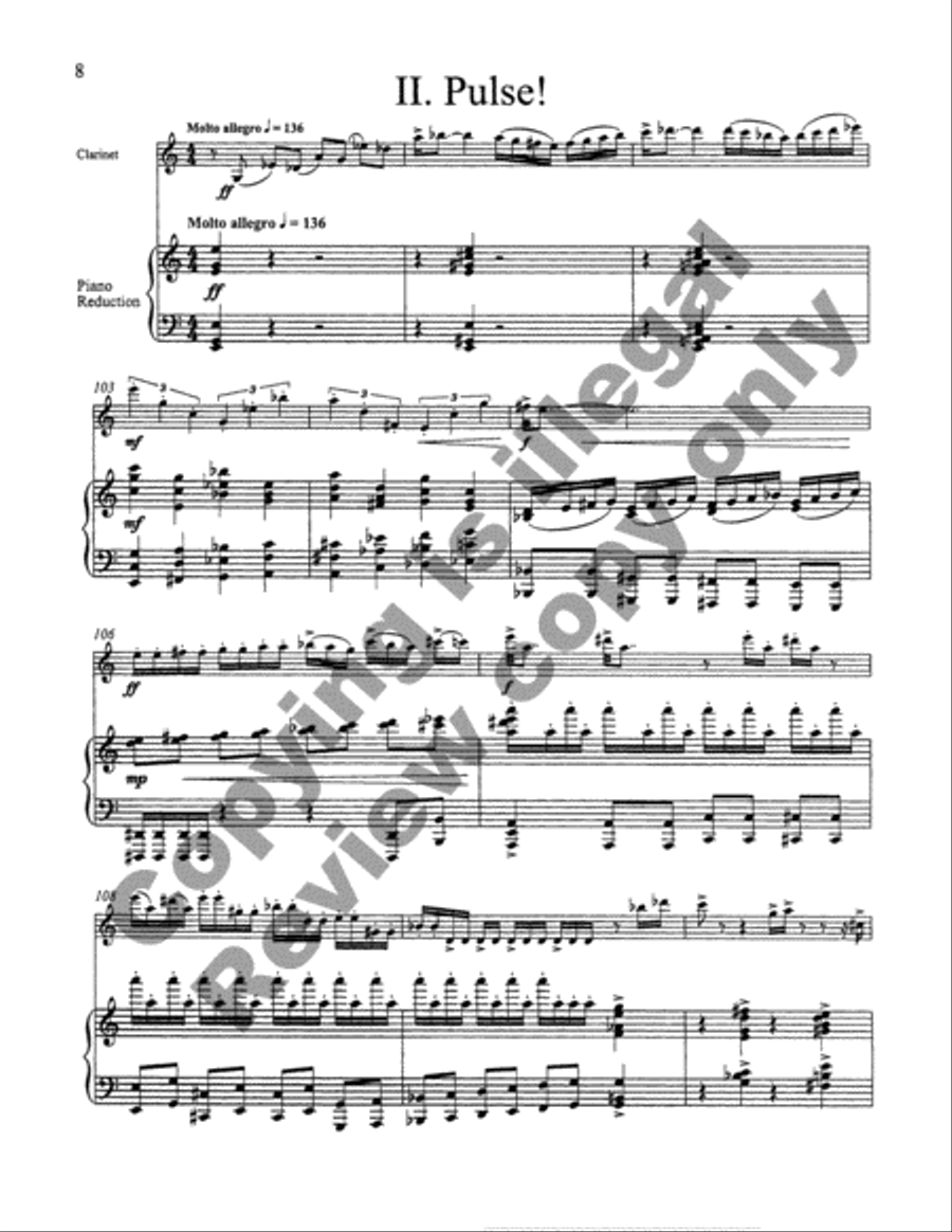 Concerto for Clarinet and Orchestra Chamber Orchestra scores gallery preview page 8