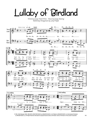 Book cover for Lullaby Of Birdland