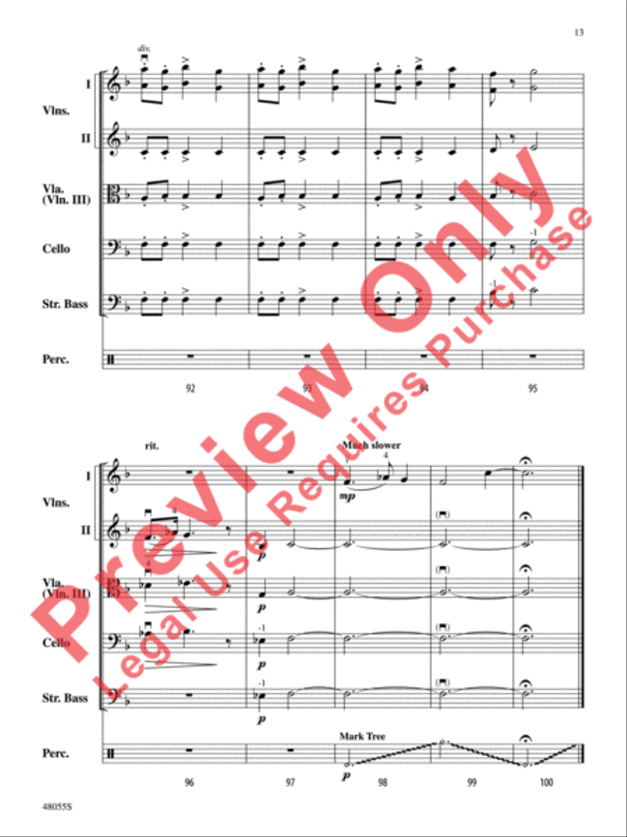 Harry Potter -- Wizards Unite---Selections from the Real-World Augmented Reality Mobile Game String Orchestra scores gallery preview page 14