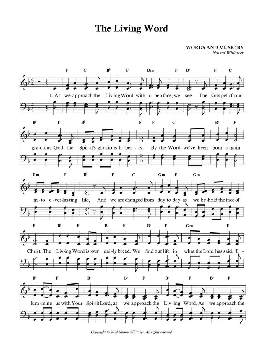 The Living Word Voice scores gallery preview page 1