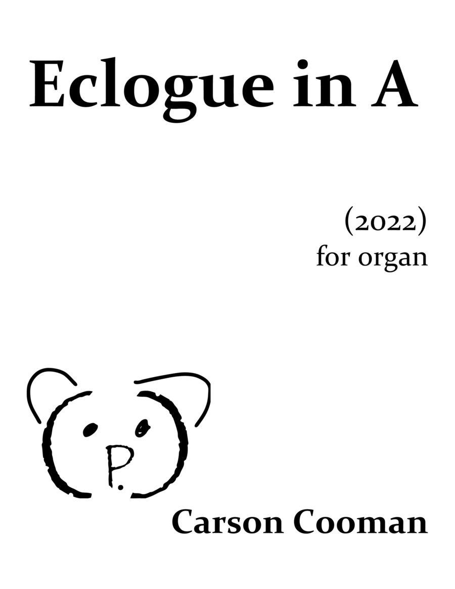 Eclogue in A Organ Solo scores gallery preview page 1