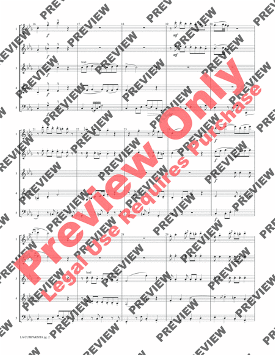 La Cumparsita La Cumparsita Woodwind Ensemble scores gallery preview page 4