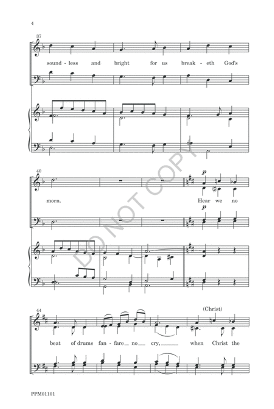High O'er the Lonely Hills 4-Part scores gallery preview page 7